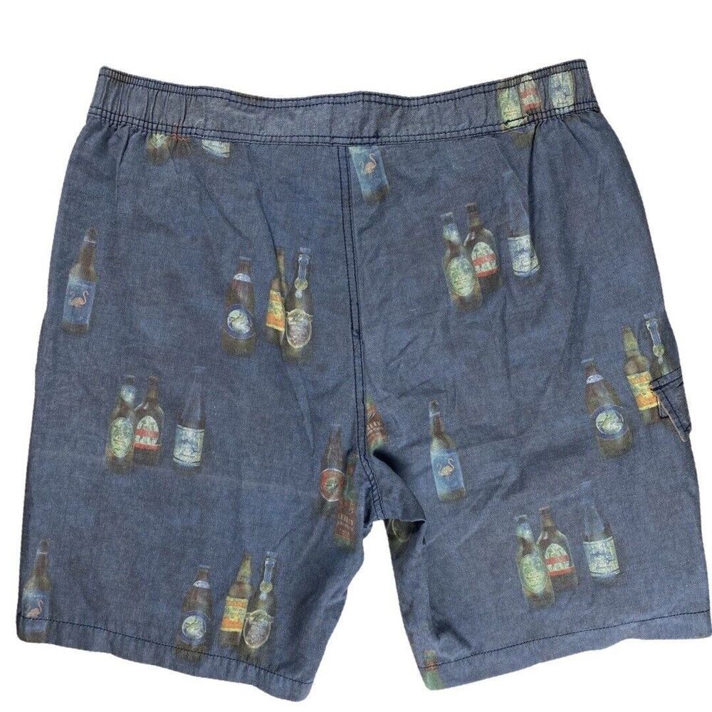 Tommy Bahama Relax Men's Size L Swim Trunks Blue Beer Print Casual Pool Beach - Picture 2 of 8